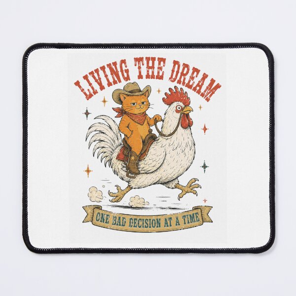 Item preview, Living the Dream One Bad Decision at a Time Funny Cat designed and sold by Region.