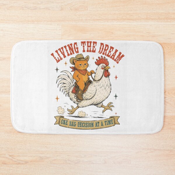 Item preview, Living the Dream One Bad Decision at a Time Funny Cat designed and sold by Region.