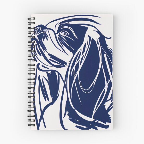 Item preview, Cavalier King Charles Spaniel - Blue Abstract Art designed and sold by shadow-bloom.