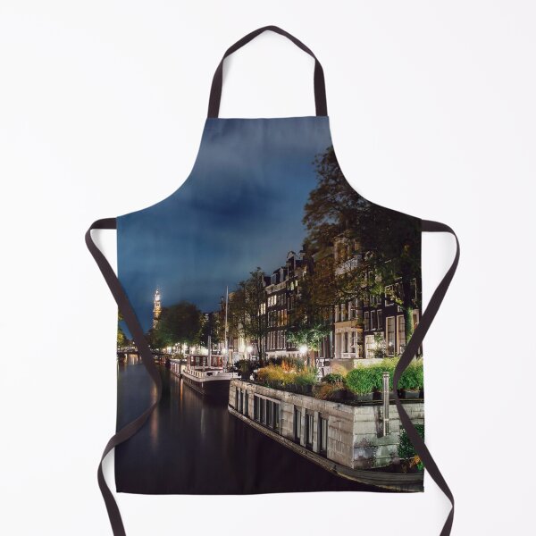 Item preview, Amsterdam Canal Night Cityscape Wall Art designed and sold by athanasioungr.