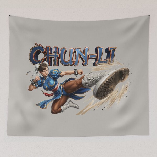 Item preview, Chun-Li Street Fighter — Anime Fighting Game Fan Art Digital Illustration designed and sold by Planet Utoppia.