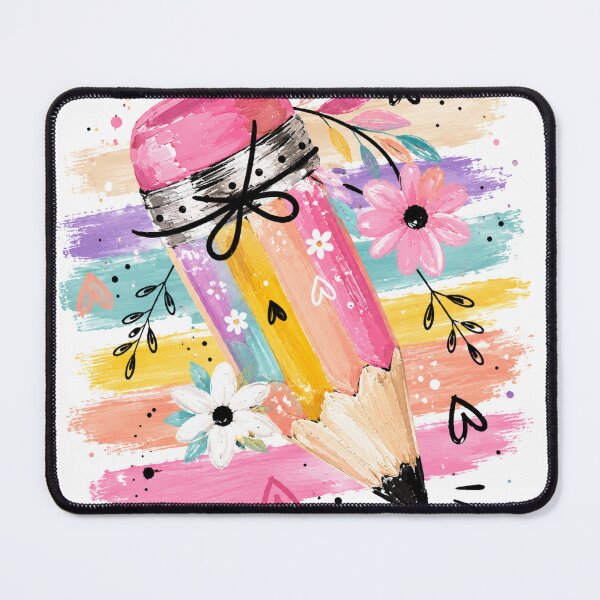 Item preview, Cute Rainbow Pencil Floral Teacher Back to School Design designed and sold by LinaDesign Store.