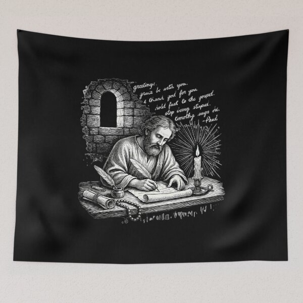 Item preview, Greetings Grace Be With You Faith Filled Christian Paul Letter designed and sold by Redgiant87x.