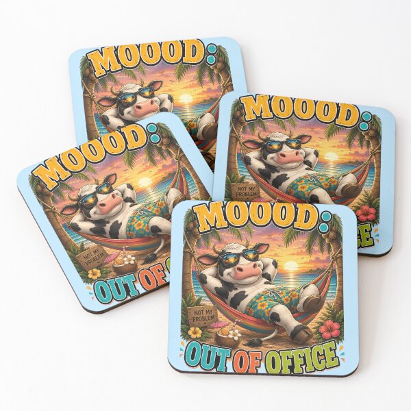 Item preview, Moood Out Of Office Funny Cow designed and sold by BagFactoryUK.