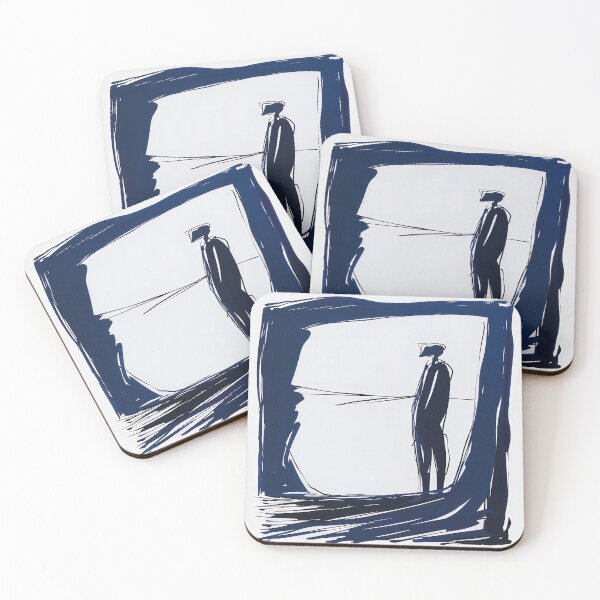 Item preview, Cueva - Arte abstracto azul designed and sold by shadow-bloom.
