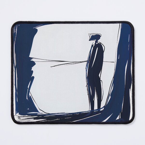 Item preview, Cave - Blue Abstract Art designed and sold by shadow-bloom.