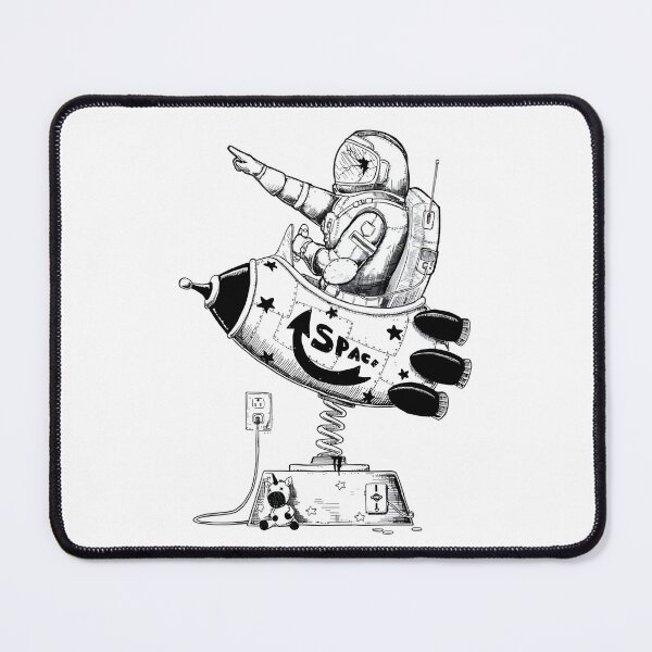 Item preview, Retro space rocket astronaut children's room space design designed and sold by Mavriboy.
