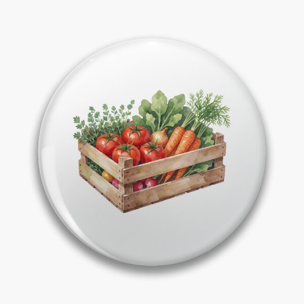 Item preview, Vegetable Harvest Crate Sticker | Garden Harvest designed and sold by AillustriaAK.