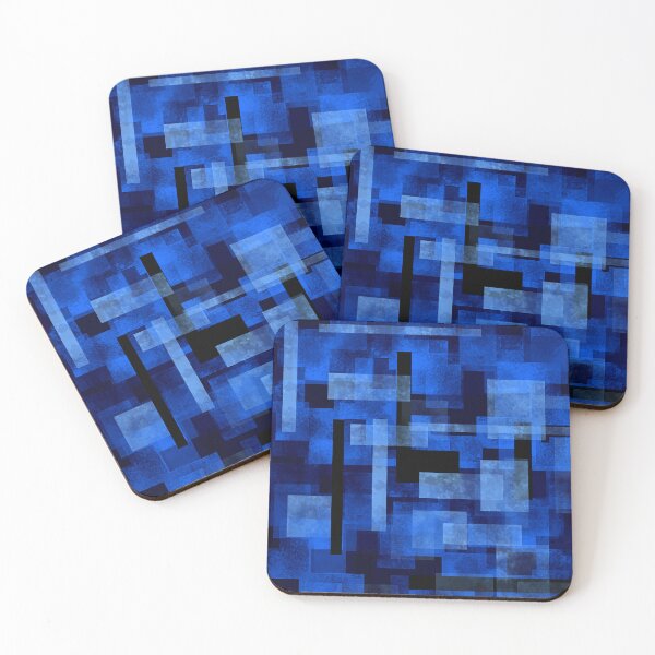 Item preview, Abstract Blue Geometric Composition designed and sold by Andrew  Hitchen.