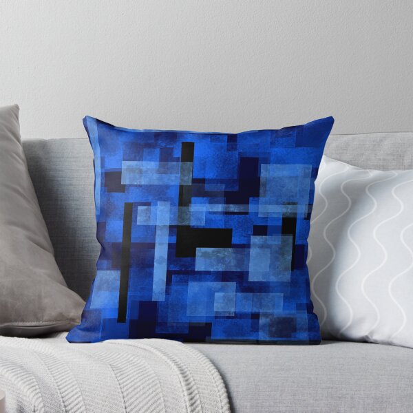 Item preview, Abstract Blue Geometric Composition designed and sold by Andrew  Hitchen.