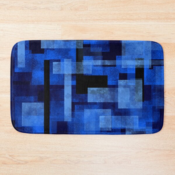 Item preview, Abstract Blue Geometric Composition designed and sold by Andrew  Hitchen.