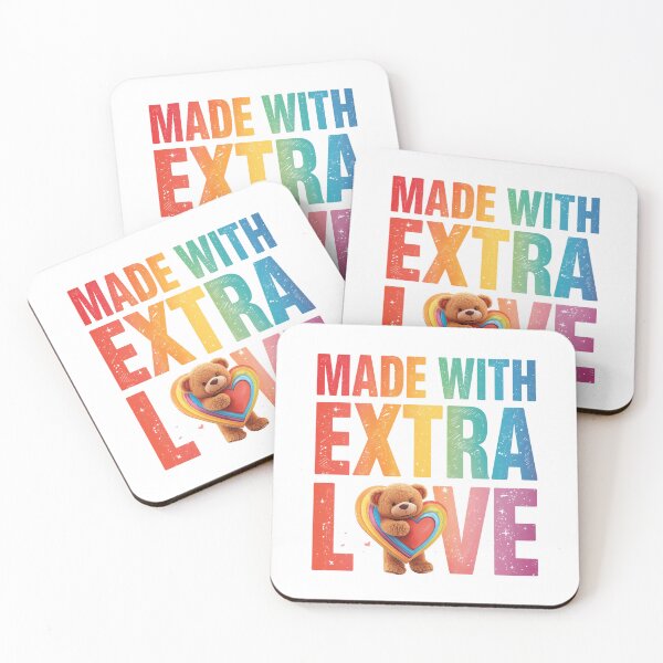 Item preview, Made With Extra Love Cute Teddy Bear Down Syndrome Awareness designed and sold by EchoPrint Co..
