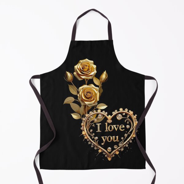 Item preview, Golden Roses and Heart - I Love You designed and sold by A touch of creativity.