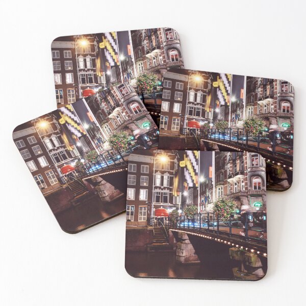 Item preview, Amsterdam Historic Bridge Night Scene designed and sold by athanasioungr.