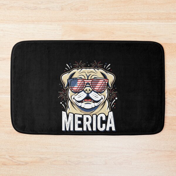 Item preview, Merica Pug Dog American Patriot Fourth Of July designed and sold by SofenArt.