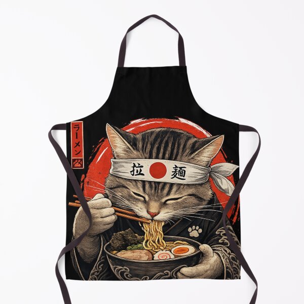 Item preview, Ramen Cat Japanese Foodie Tabby Anime Art designed and sold by     NovaCraft.