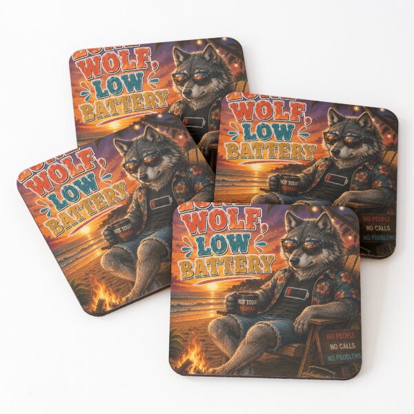 Item preview, Lone Wolf Low Battery Design designed and sold by BagFactoryUK.