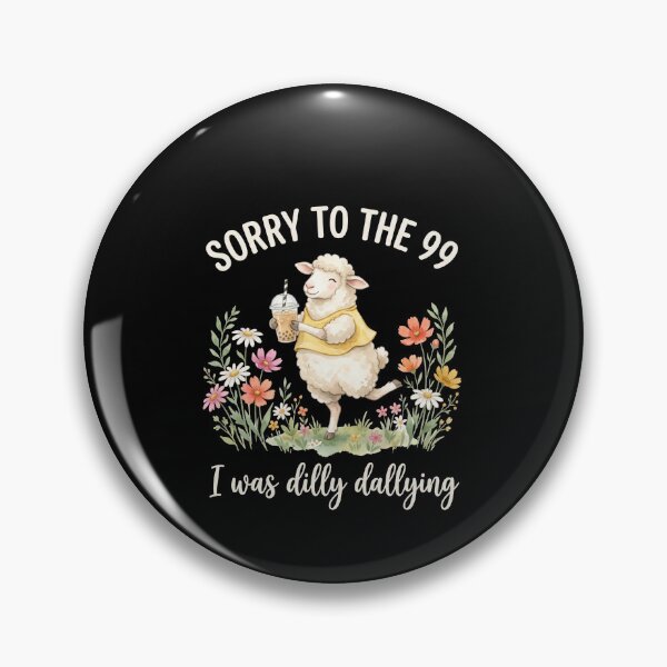 Item preview, Sorry To The 99 I Was Dilly Dallying Funny Sheep Boba Tea Meme designed and sold by SofenArt.