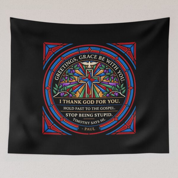 Item preview, Greetings Grace Be With You Timeless Christian Paul Letter Quote designed and sold by Redgiant87x.