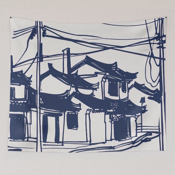 Item preview, Changchun, China - Blue Abstract Art designed and sold by shadow-bloom.