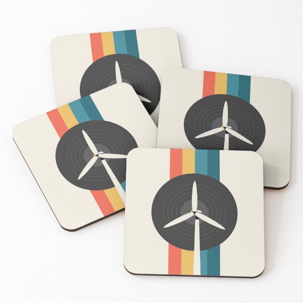 Item preview, Retro Vinyl Record Wind Turbine Renewable Energy Design designed and sold by Volt Junkies.