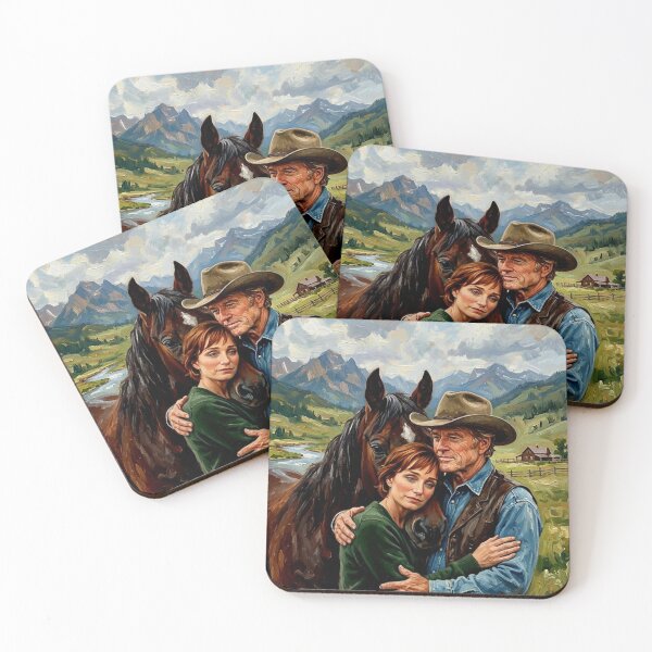 Item preview, The Horse Whisperer Retro Western Romance Drama Tribute Art Movie Poster designed and sold by Art's Diner.