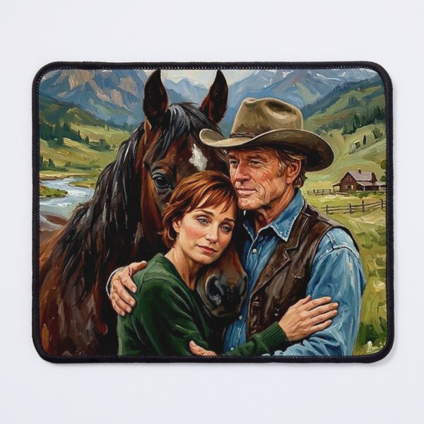 Item preview, The Horse Whisperer Retro Western Romance Drama Tribute Art Movie Poster designed and sold by Art's Diner.