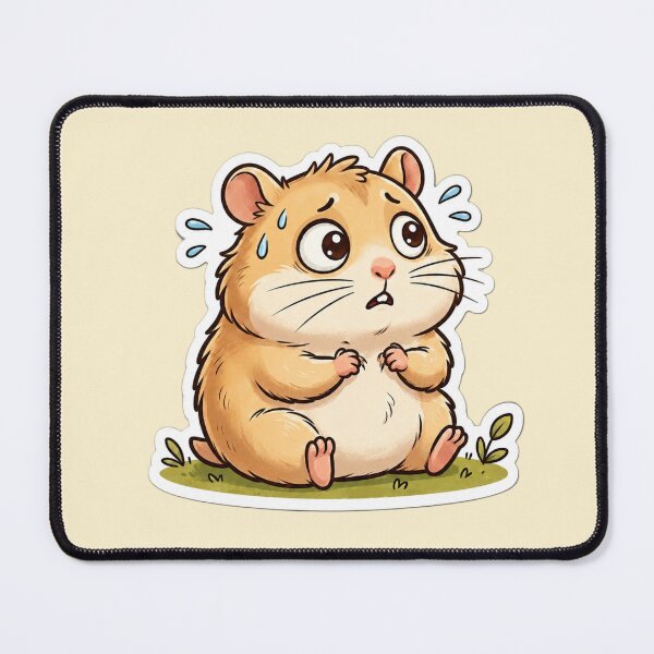 Item preview, Worried Little Hamster designed and sold by Safe Haven Pets.