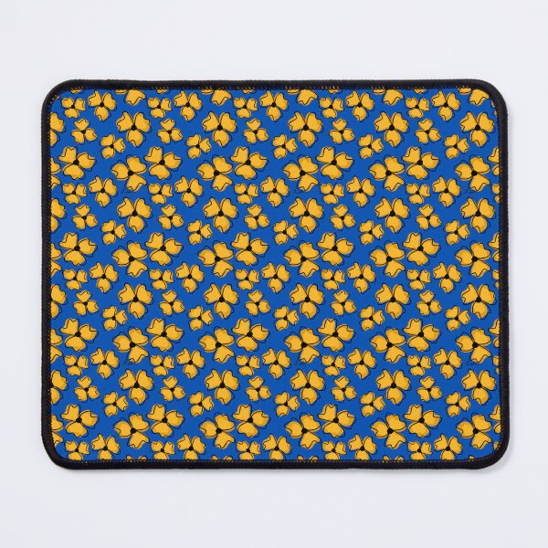 Item preview, Blue yellow and black flower pattern designed and sold by studioaudrea.