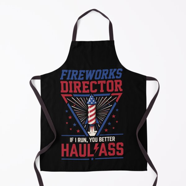 Item preview, Fireworks Director If I Run, You Better Haul Ass Patriotic Fourth Of July Humor designed and sold by SofenArt.