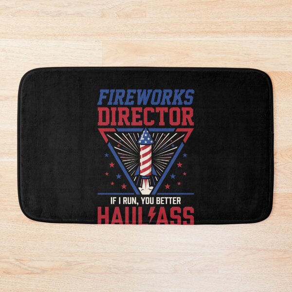 Item preview, Fireworks Director If I Run, You Better Haul Ass Patriotic Fourth Of July Humor designed and sold by SofenArt.