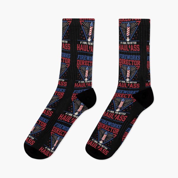 Item preview, Fireworks Director If I Run, You Better Haul Ass Patriotic Fourth Of July Humor designed and sold by SofenArt.