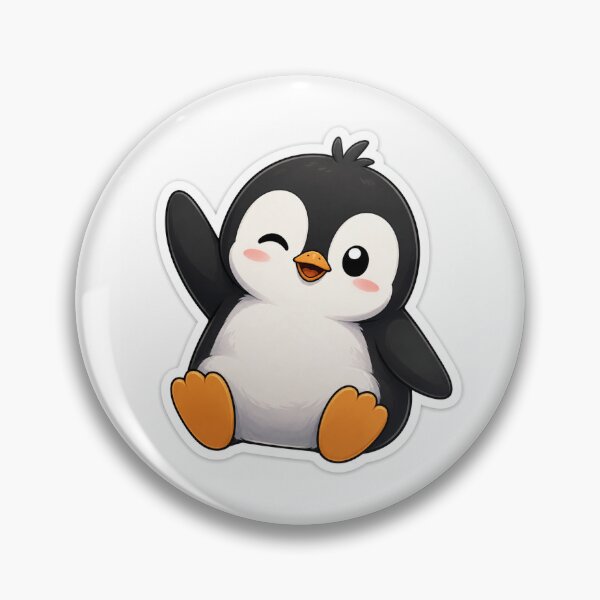 Item preview, Cute Kawaii Penguin Sticker | Minimal Cartoon Penguin designed and sold by Cozy Art Studio.