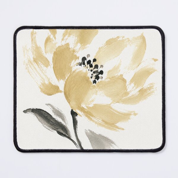 Item preview, Golden Abstract Watercolor Flower Painting designed and sold by minbadesign.