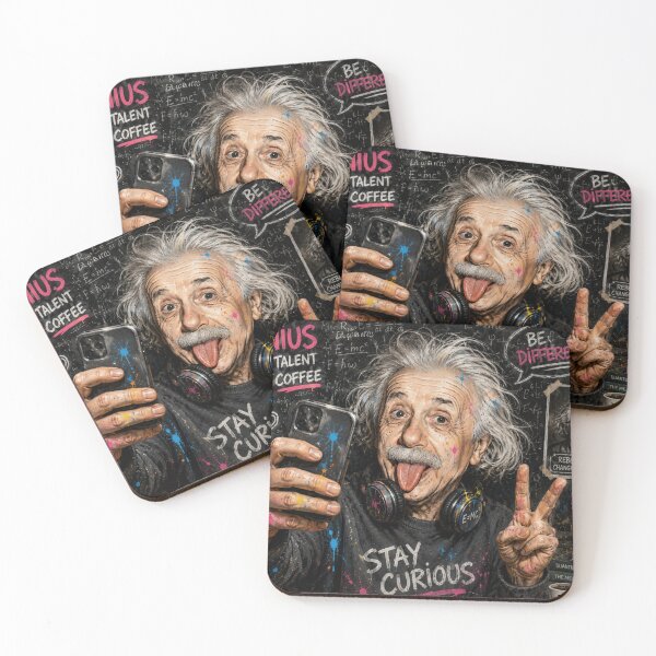 Item preview, Stay Curious Einstein Street Art designed and sold by S06PMarketing.