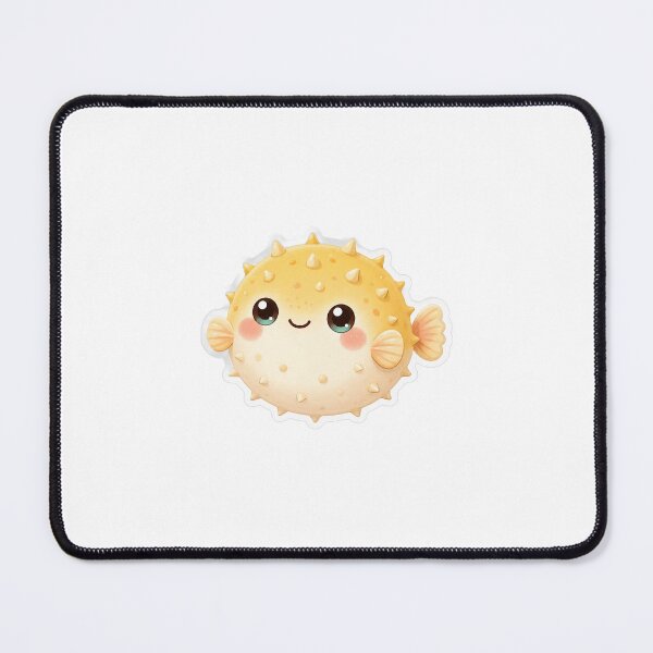 Item preview, Cute Pufferfish Sticker, Kawaii Chubby Blowfish Decal, Yellow Ocean Animal Laptop Sticker, Marine Life Gift for Kids, Water Bottle Decal designed and sold by PND7777.