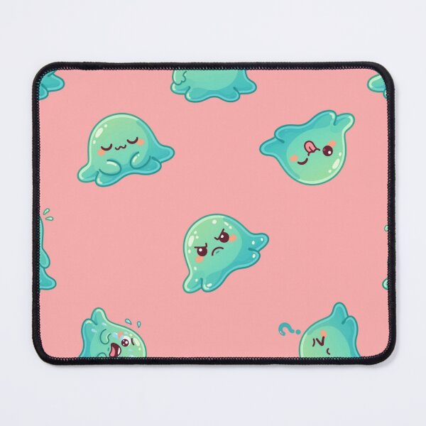 Item preview, Cute Kawaii Green Turquoise Seamless Pattern designed and sold by Studio Edit.