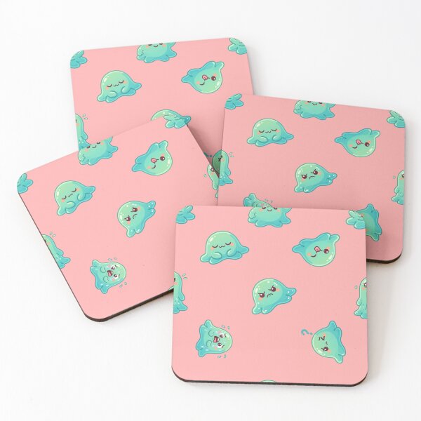 Item preview, Cute Kawaii Green Turquoise Seamless Pattern designed and sold by Studio Edit.