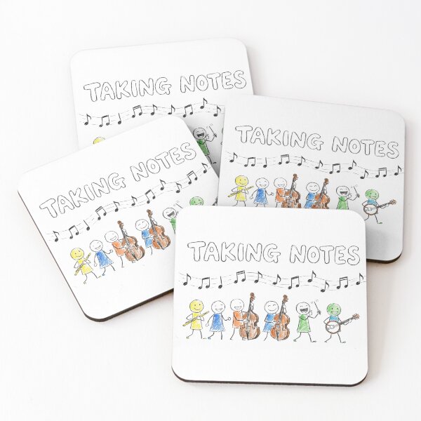Item preview, Taking Notes Kids Orchestra Stick Figure Music Art designed and sold by DariaOltes.