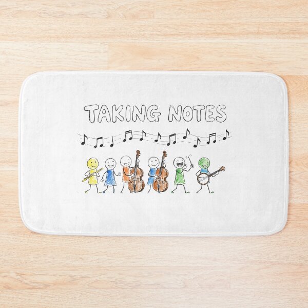 Item preview, Taking Notes Kids Orchestra Stick Figure Music Art designed and sold by DariaOltes.