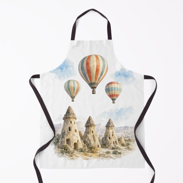 Item preview, Cappadocia Watercolor Art Print | Turkey Travel Landscape Illustration designed and sold by DreamPaw Studio.
