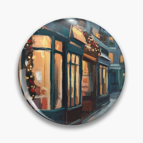 Item preview, French Village Street | Christmas Painting | Carraann  designed and sold by CARRAANN.