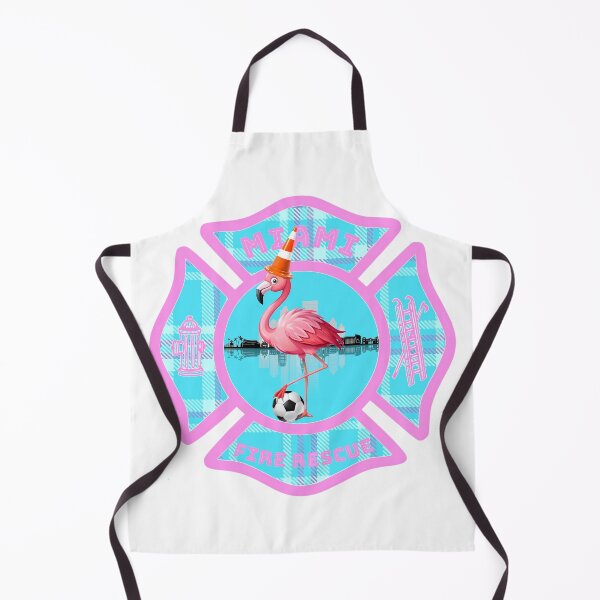 Item preview, Miami Fire Rescue x Tartan Army Flamingo Maltese Cross designed and sold by BerlinerKatzen.