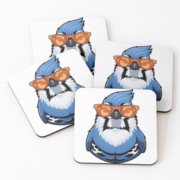 Item preview, Cool Blue Jay Wearing Sunglasses Funny Bird designed and sold by DariaOltes.