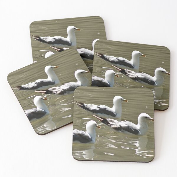 Item preview, Seagulls Swimming designed and sold by WilesNailsPower.
