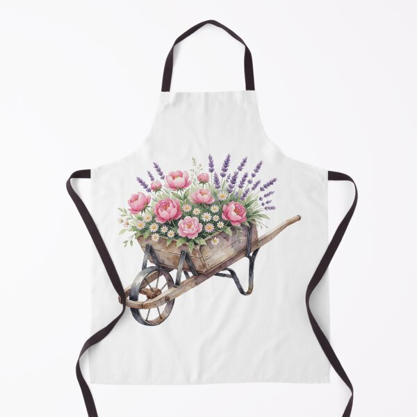 Item preview, Garden Wheelbarrow Sticker | Floral Gardening Art designed and sold by AillustriaAK.