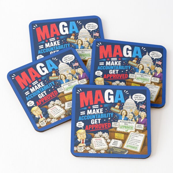 Item preview, ⭐ MAGA = MAKE AMERICA GIGGLE AGAIN COLLECTION ⭐ MAGA = Make Accountability Get Approved designed and sold by WheelieGdArt.
