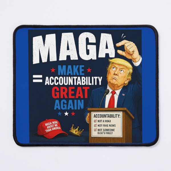 Item preview, ⭐ MAGA = MAKE AMERICA GIGGLE AGAIN COLLECTION ⭐ MAGA = Make Accountability Great Again designed and sold by WheelieGdArt.