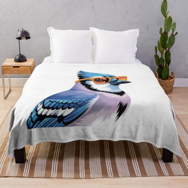Item preview, Cool Blue Jay Wearing Sunglasses Funny Bird designed and sold by DariaOltes.