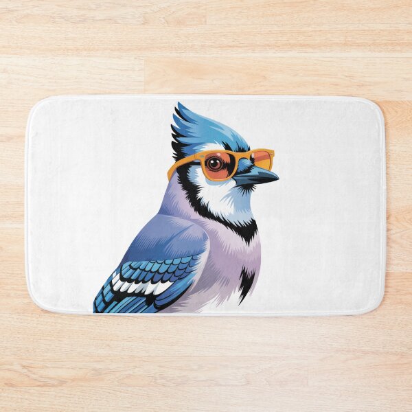 Item preview, Cool Blue Jay Wearing Sunglasses Funny Bird designed and sold by DariaOltes.